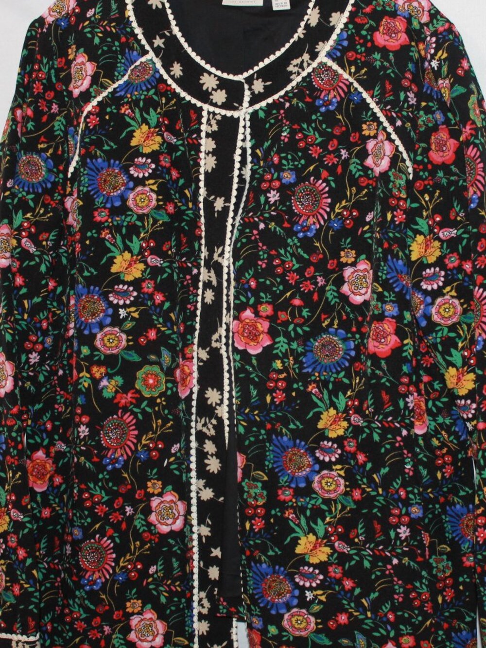 LOGO by Lori Goldstein Floral Print Jacket